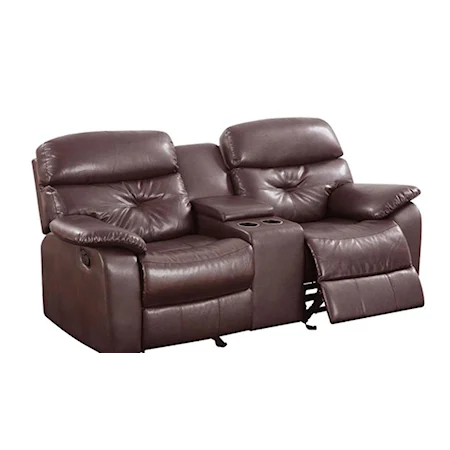 Dual Reclining Console Loveseat