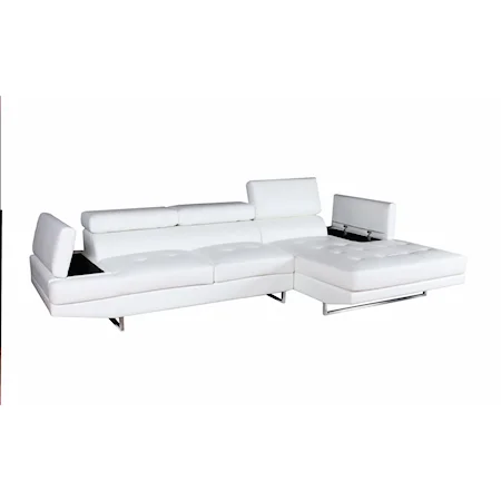 Contemporary Sectional Sofa with Storage