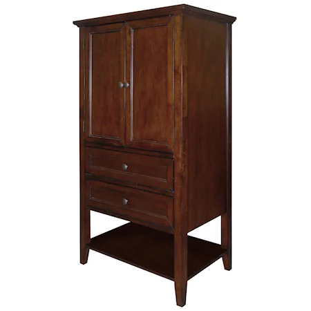 Jewelry Armoire w/ 2 Drawers