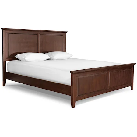 King Headboard and Footboard Panel Bed