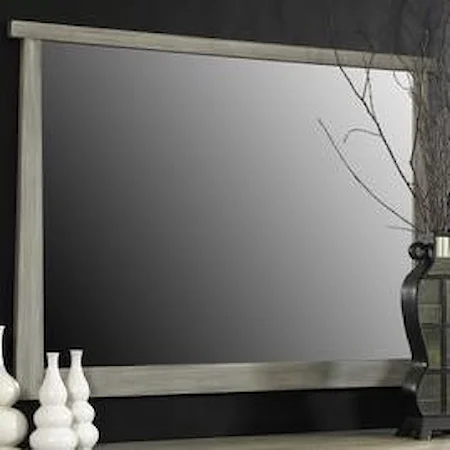 Landscape Mirror with Wood Frame