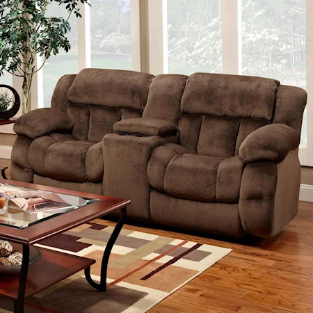 Recliner Console Love Seat
