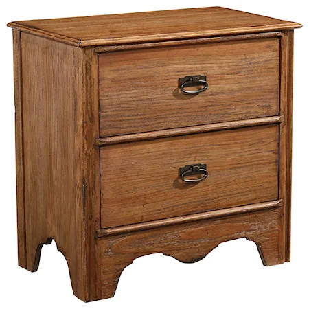 Tall 2 Drawer Mantel Night Table