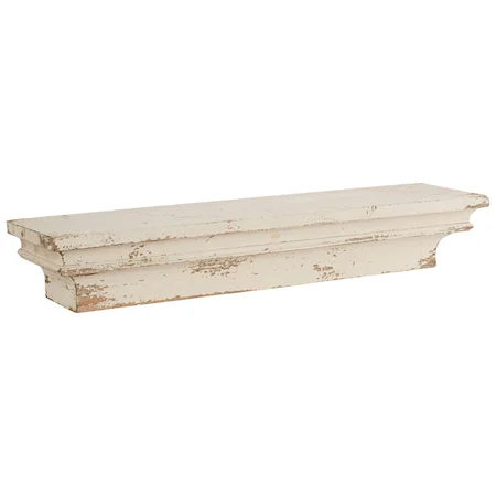 Medium Antiqued Wood Shelf