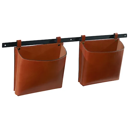 Medium Lola Leather Wall Pockets