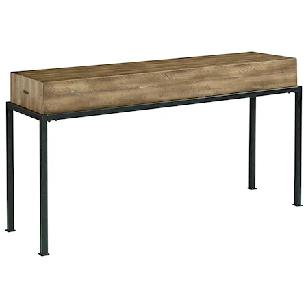 Butcher Block Console Table