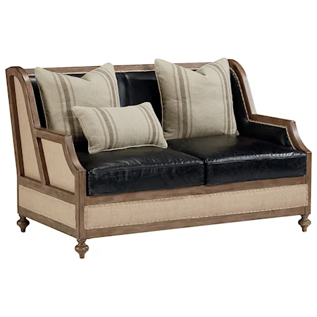 Foundation Loveseat with Three Accent Pillows