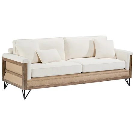 Paradigm Sofa with Exposed Wood Frame