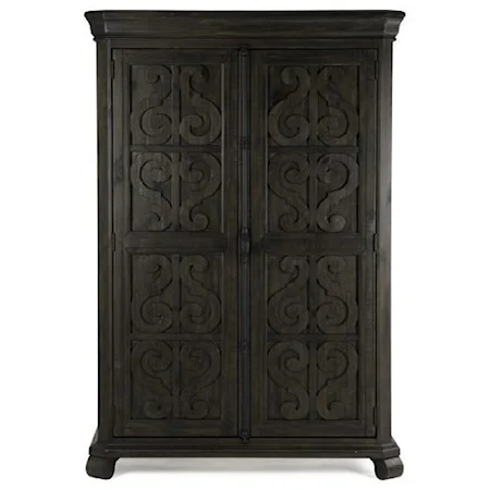 Traditional Chest with Scroll Accented Doors