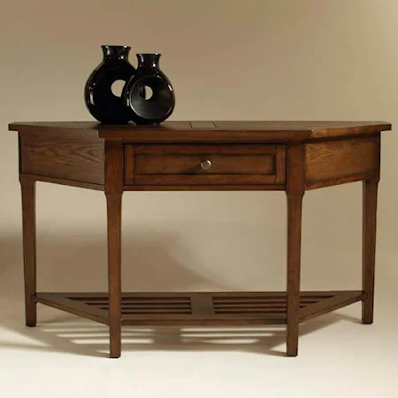 Demilune Sofa Table with Drawer