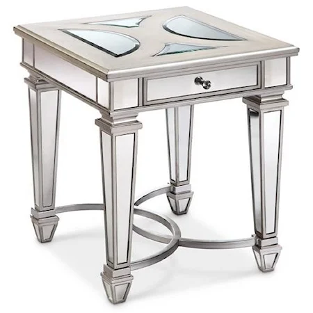 Rectangular End Table with Drawer