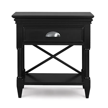Open Nightstand with One Drawer