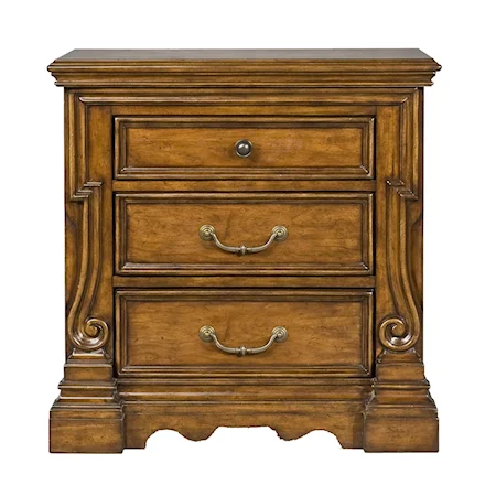 Three Drawer Nightstand