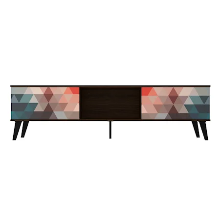 Mid-Century Modern 2-Door TV Stand