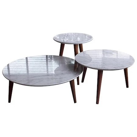 Set of 3 Mid Century Modern End Tables