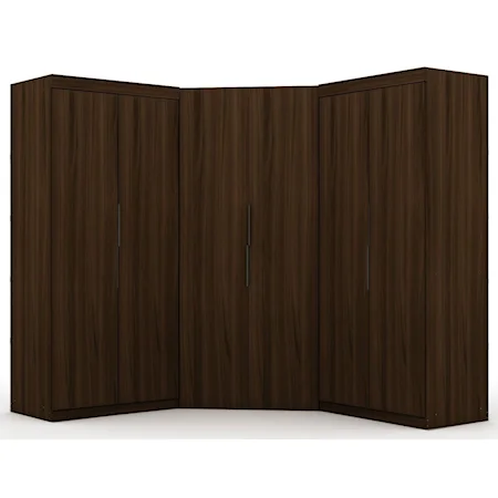 Contemporary Corner Closet - Set of 3