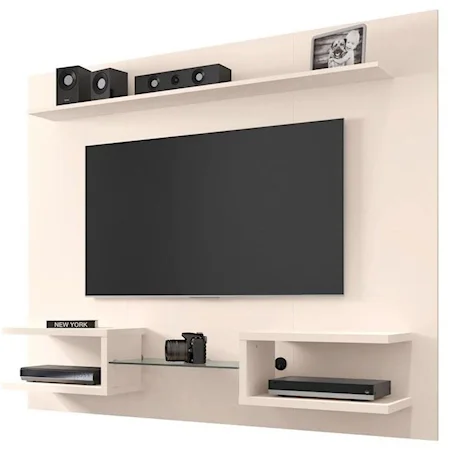 Contemporary Floating Entertainment Center Wall Storage for 50 Inch Flatscreen