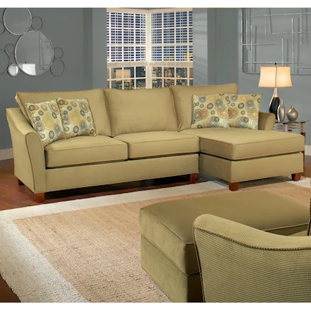 3 Seat Sectional Sofa with Right Facing Chaise