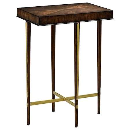 Wood Top Chairside Table