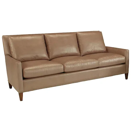 Contemporary Sofa with Three Over Three Cushion Construction