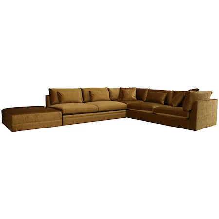 Extra Long Sectional with Left Facing Cocktail