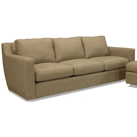 Contemporary Grand Three Seat Sofa with Track Arms