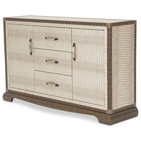 Contemporary Upholstered Sideboard