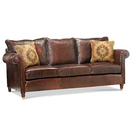 Leather Upholstered Sofa