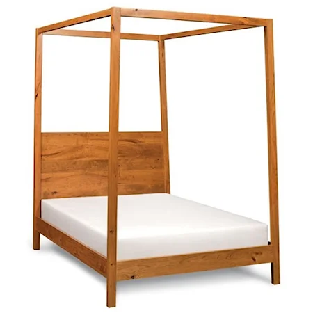 Solid Wood Queen Canopy Bed