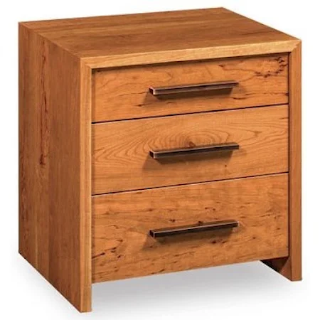 3 Drawer Solid Wood Nightstand