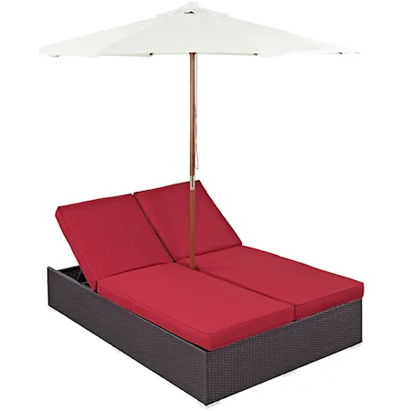 Double Outdoor Patio Chaise