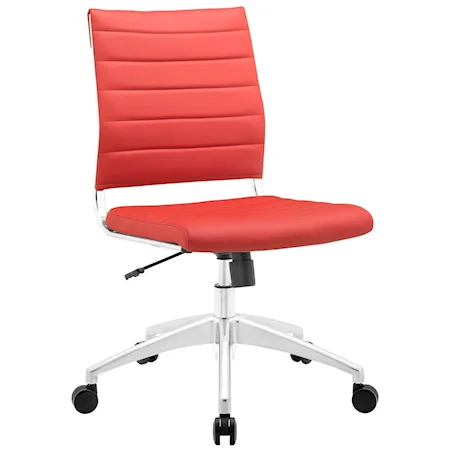 Armless Mid Back Office Chair