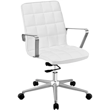 Modern Office Chair with Vinyl Seat