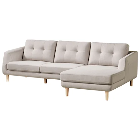 Contemporary Sectional Sofa with Right Chaise