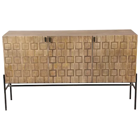 Transitional Sideboard with Solid Mango Construction