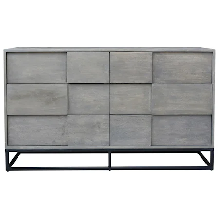 Contemporary 6 Drawer Dresser