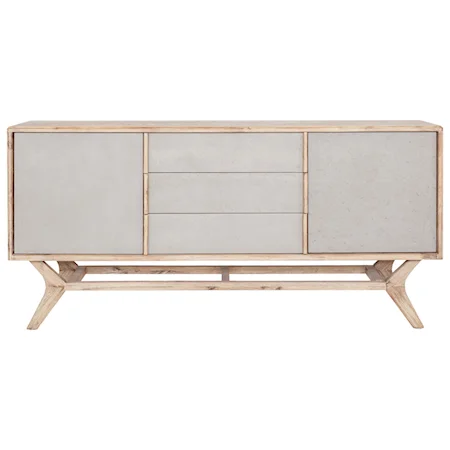 Contemporary Dining Sideboard with Two Tone Finish