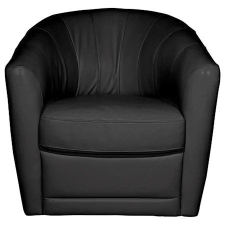 Contemporary Swivel Barrel Chair