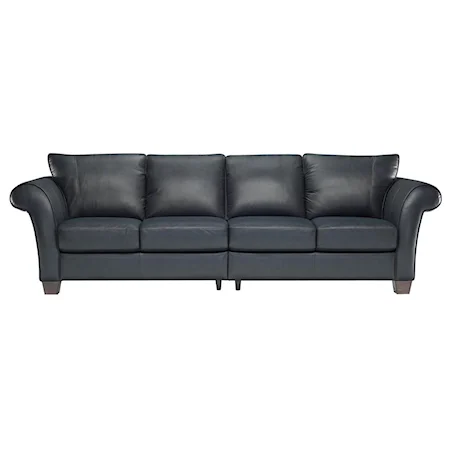 Large Contemporary Leather Sofa Sectional