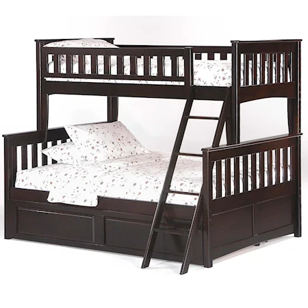 Ginger Twin/Full Bunk Bed with Trundle