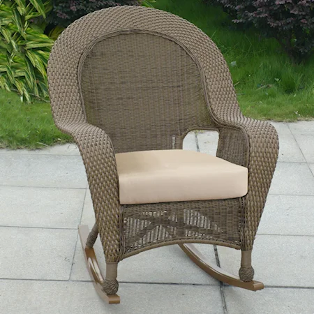 High Back Rocker w/ Cushion