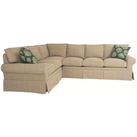 Transitional 2 Piece Sectional