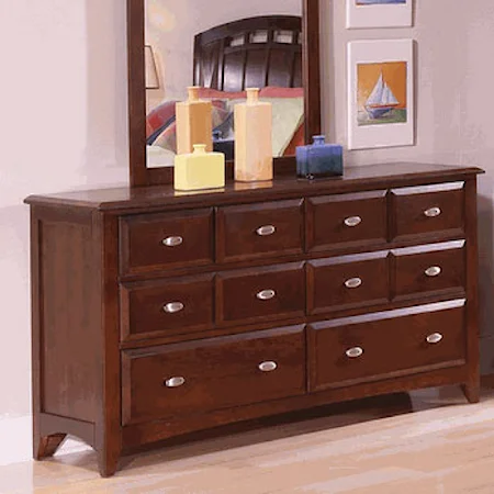 Eight Drawer Double Dresser