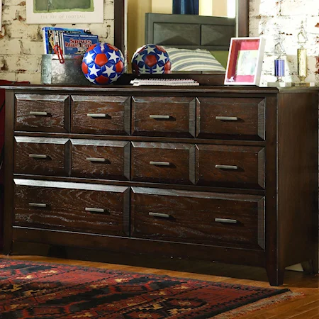 Double Dresser With 8 Drawers