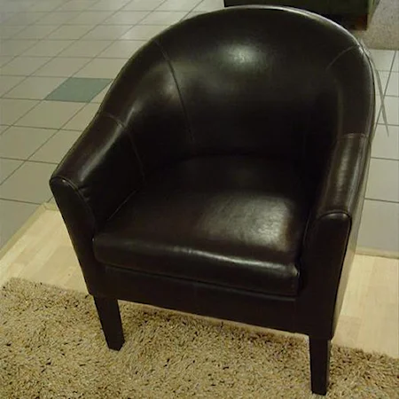 Contemporary Leather Club Chair