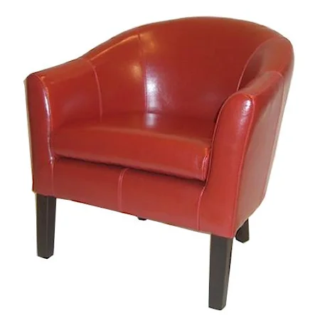 Contemporary Leather Club Chair