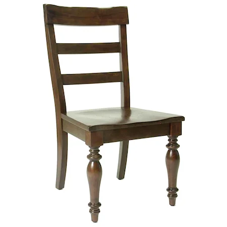 Side Chair with Two Front Turned Legs