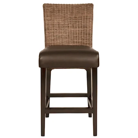 Vera Wicker Counter Stool Set