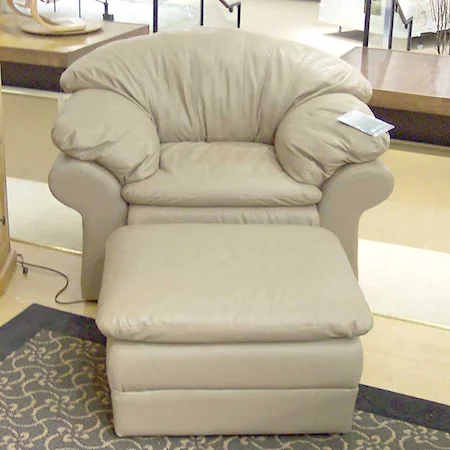 49" Chair with Ottoman