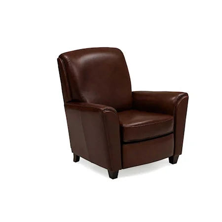 Leather Upholstered Pushback Chair